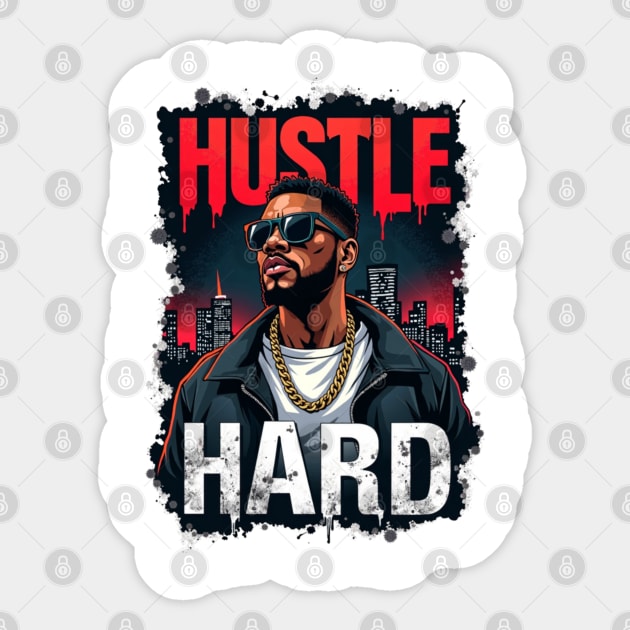 Street King: Bold Style and Urban Swagger Sticker by Steve